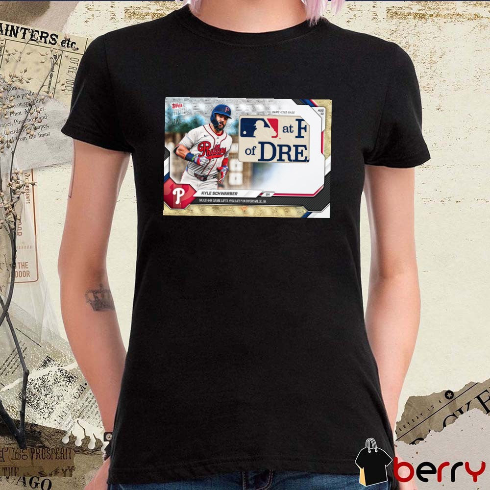 Kyle Schwarber Multi-hr Game Lifts Phillies In Dyersville IA Topps Now Poster t-shirt