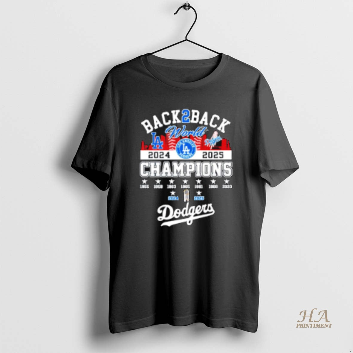 Official La Dodgers 9 Time World Series Champions 2025 Back To Back City Skyline Shirt Hoodie Sweatshirt | PurePodTees.com