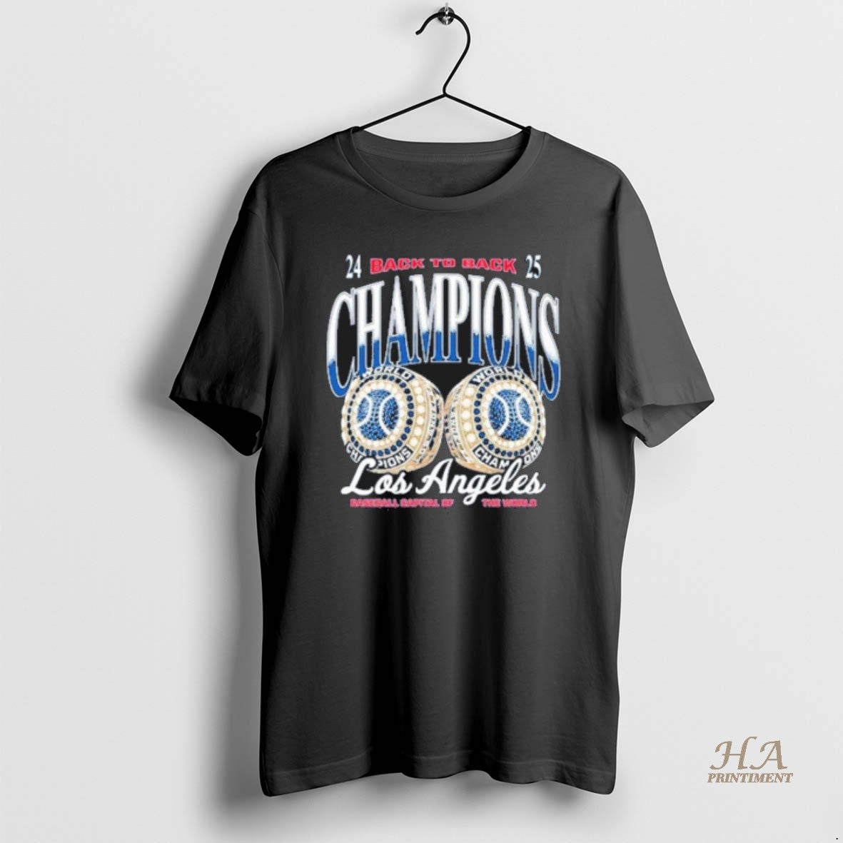 Official La Dodgers Back To Back Rings Shirt Hoodie Sweatshirt | PurePodTees.com
