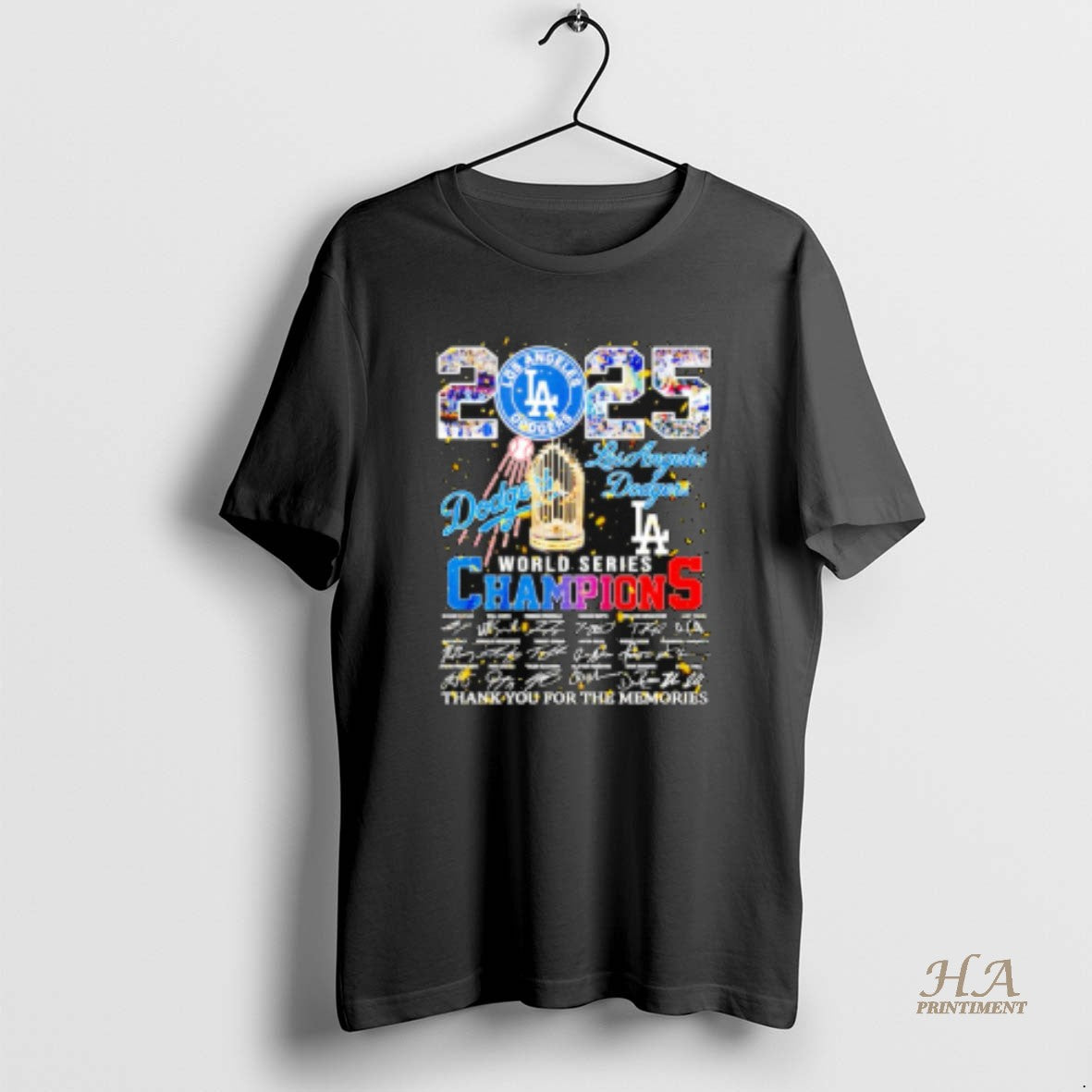 Official La Dodgers World Series Champions 2025 Thank You For The Memories Shirt Hoodie Sweatshirt | PurePodTees.com