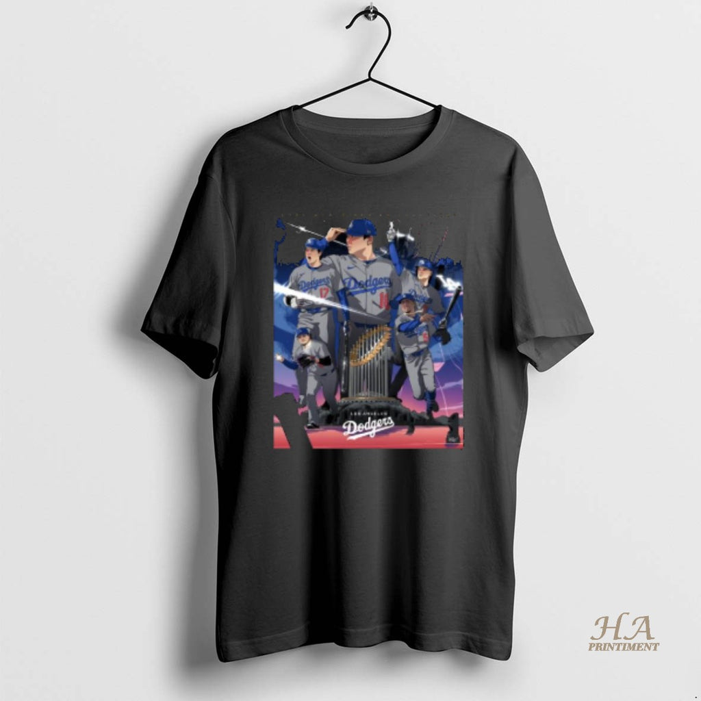 Official La Dodgers World Series Champions Japanese Cartoon Shirt Hoodie Sweatshirt | PurePodTees.com