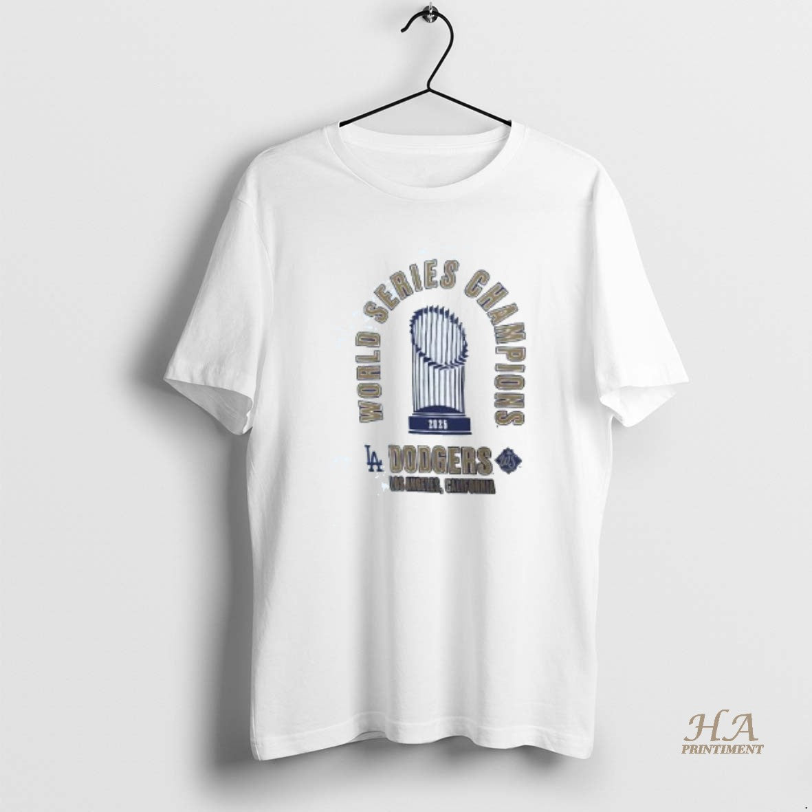 Official La Dodgers World Series Champions Trophy 2025 Shirt Hoodie Sweatshirt | PurePodTees.com