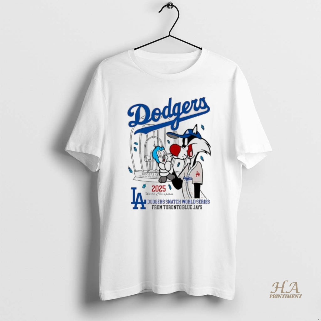 Official La Dodgers Snatch World Series From Toronto Blue Jays Mascot 2025 Shirt Hoodie Sweatshirt | PurePodTees.com