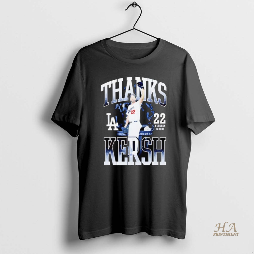 Official La Dodgers Thanks Kersh Clayton Kershaw A Legacy In Blue Shirt Hoodie Sweatshirt | PurePodTees.com