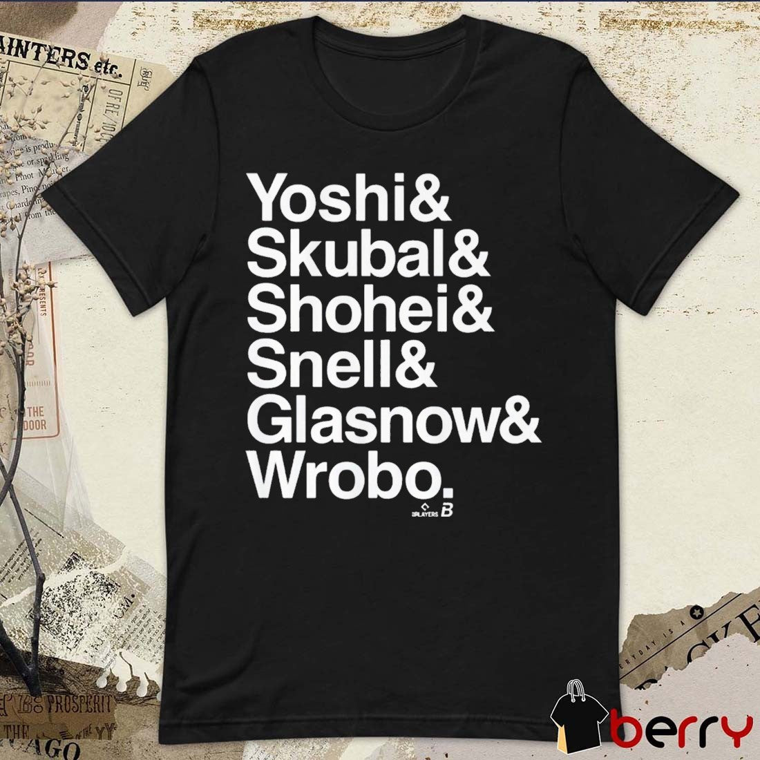 LA Pitchers Ampersand Yoshi Skubal Shohei Snell Glasnow Wrobo t-shirt