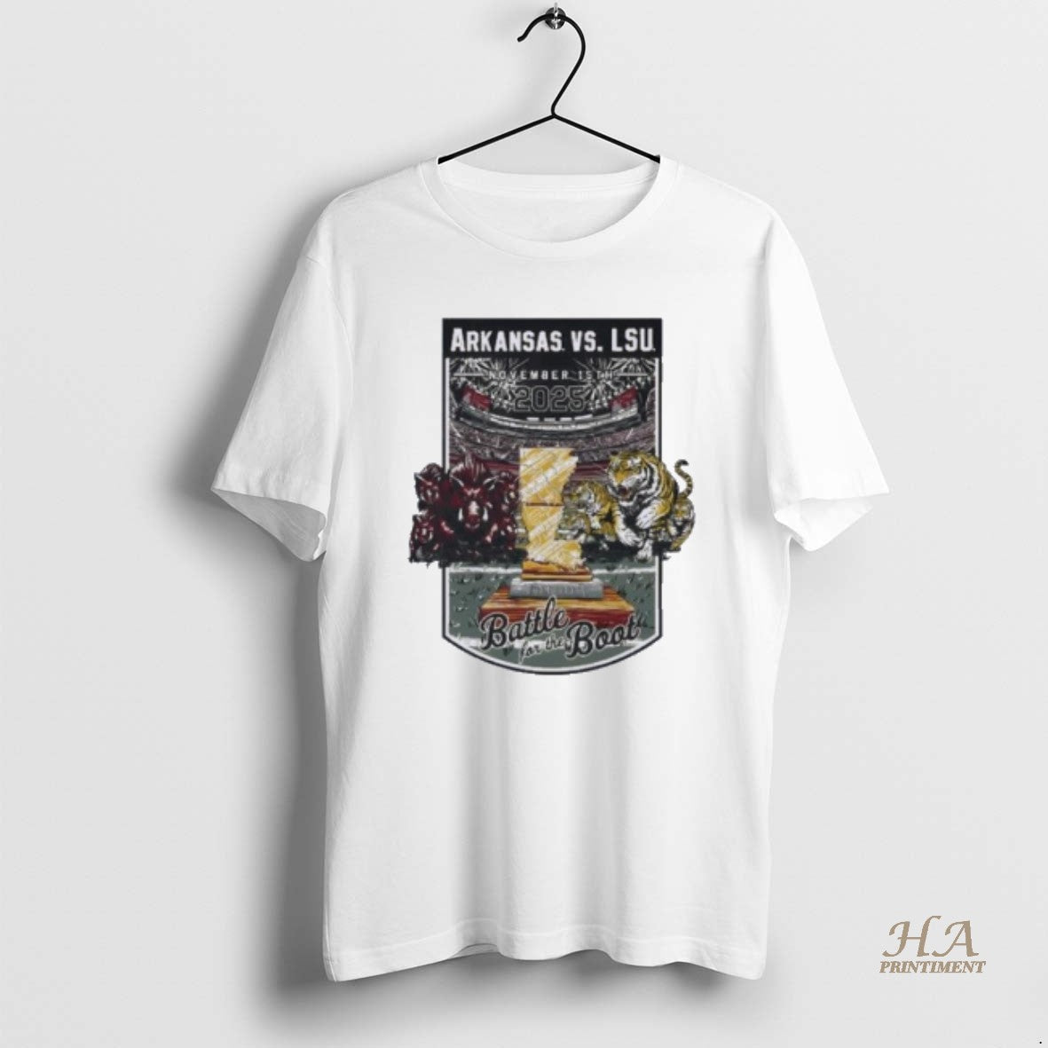 Official Lsu Vs Arkansas 2025 Rivalry Shirt Hoodie Sweatshirt | PurePodTees.com