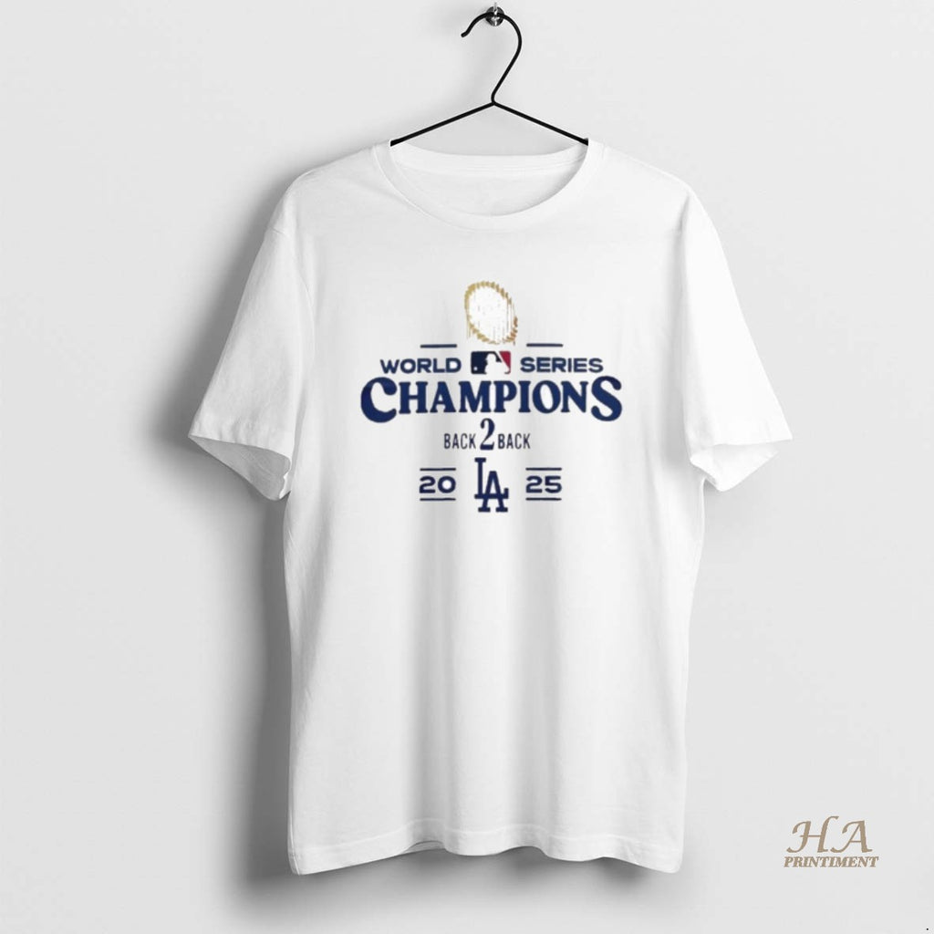 Official La Champions 2025 World Series Back 2 Back Shirt Hoodie Sweatshirt | PurePodTees.com