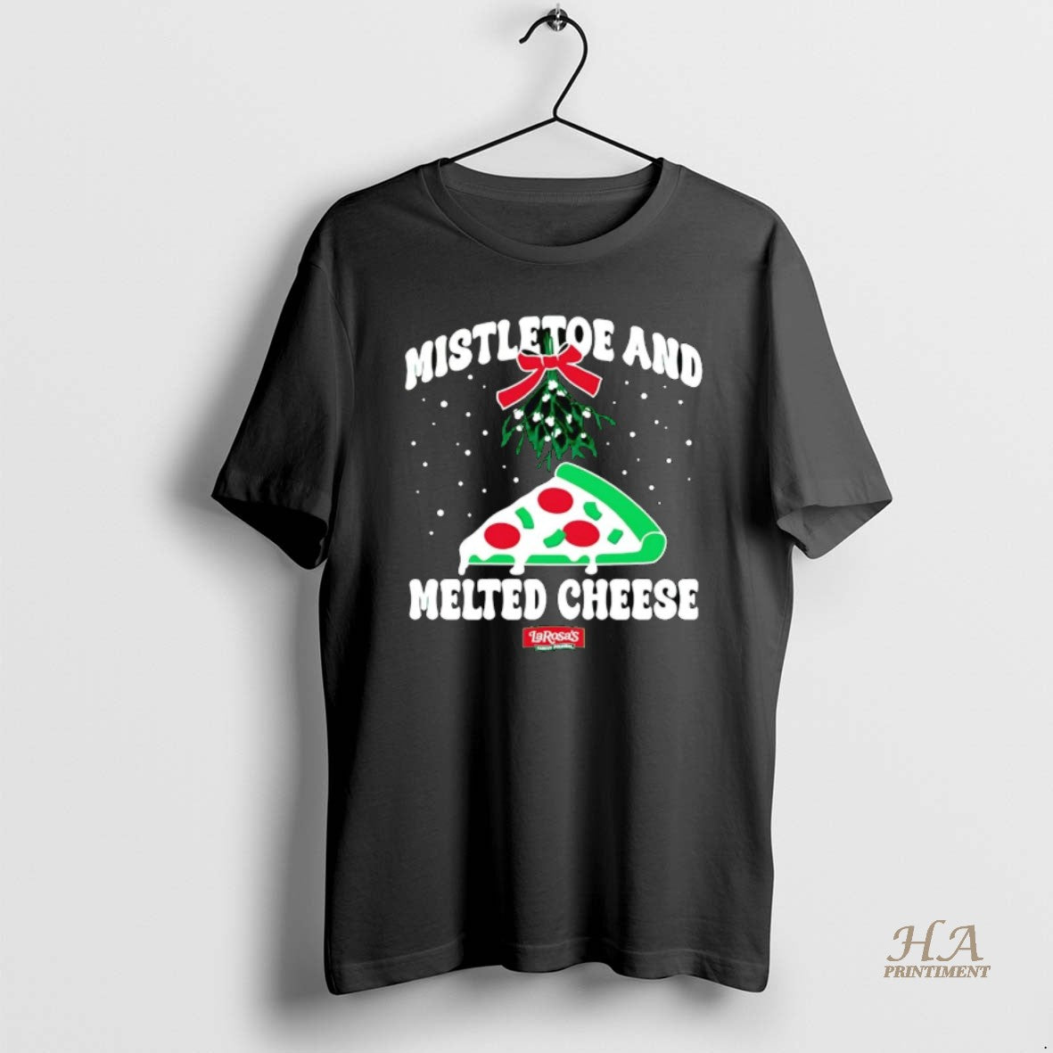 Official Larosas Mistletoe And Melted Cheese Christmas Shirt Hoodie Sweatshirt | PurePodTees.com