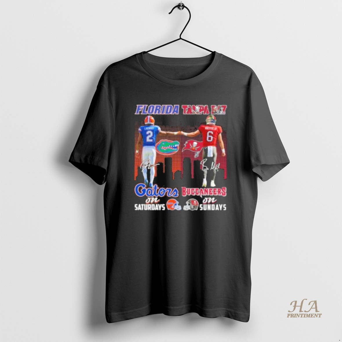 Official Lagway Gators On Saturdays And Mayfield Buccaneers On Sundays Shirt Hoodie Sweatshirt | PurePodTees.com
