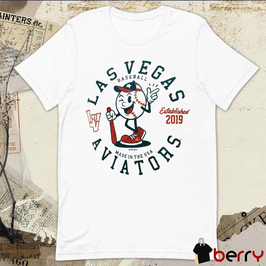 Las Vegas Aviators Made In The USA Est 2019 GoTeez American Baseball MiLB t-shirt