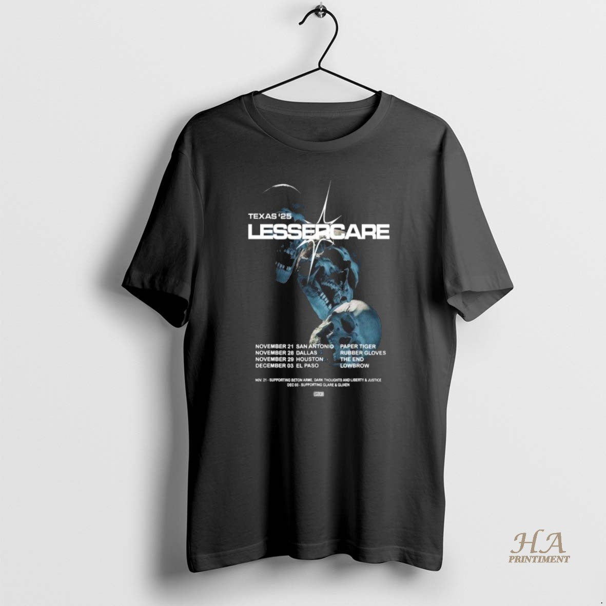 Official Lessercare Texas 2025 Shirt Hoodie Sweatshirt | PurePodTees.com