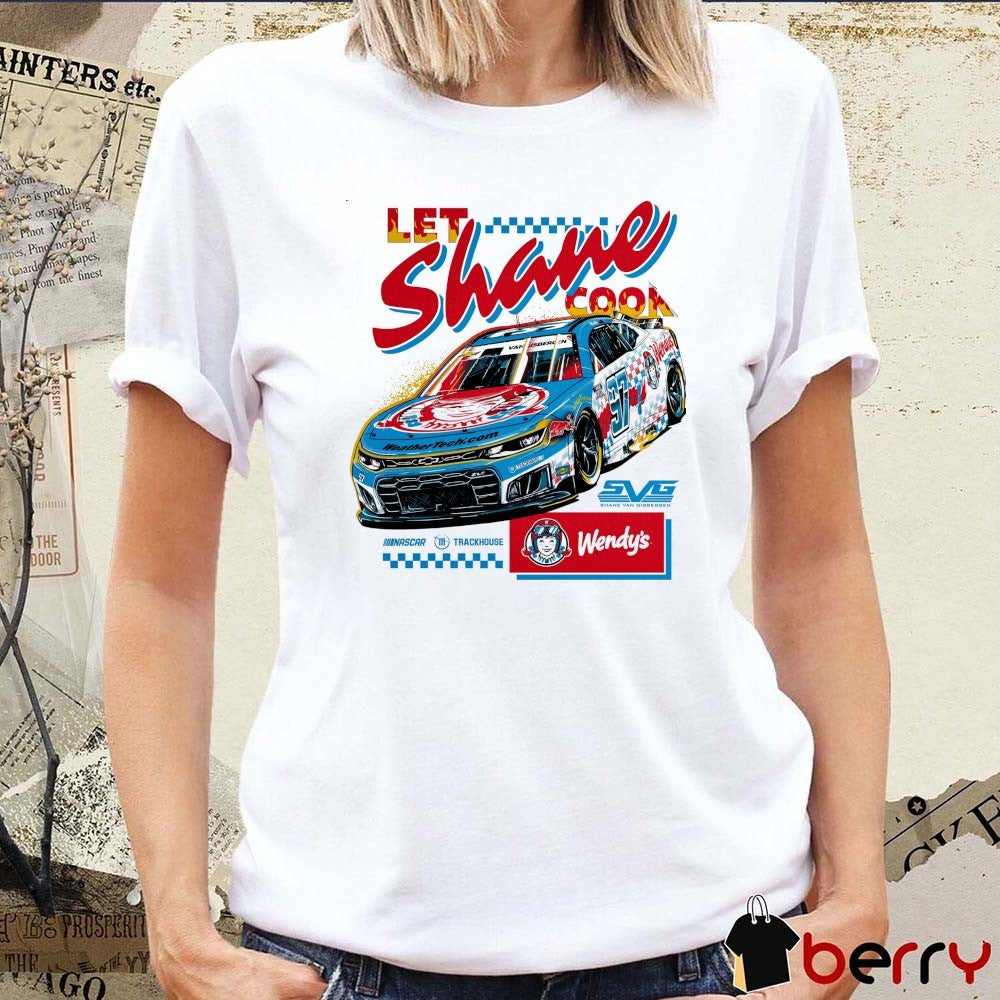 Let Shane Cook SVG Shane Van Gisbergen NASCAR Trackhouse t-shirt