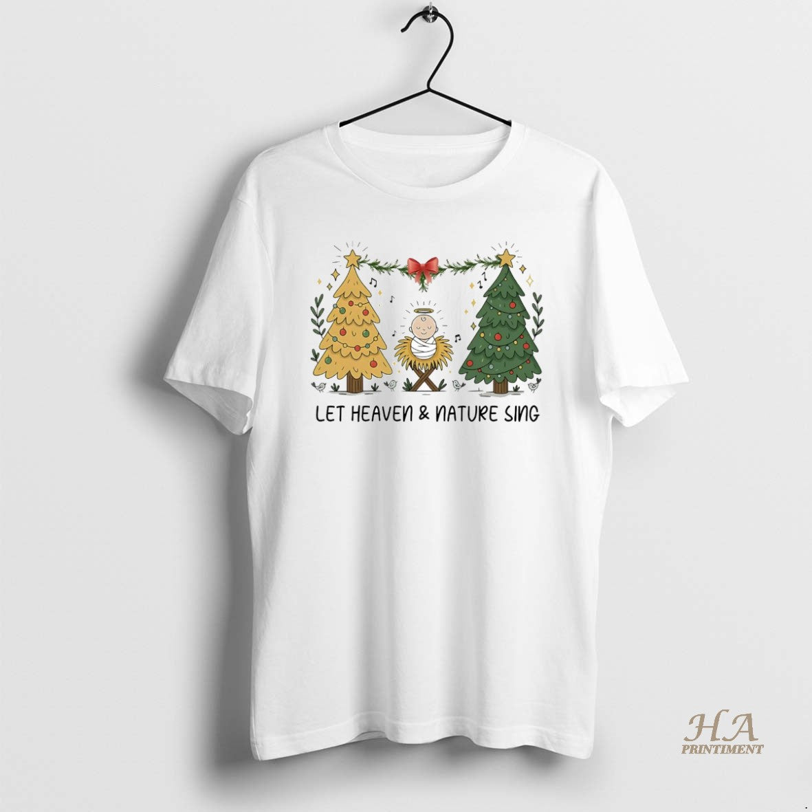 Official Let Heaven And Nature Sing Christmas Shirt Hoodie Sweatshirt | PurePodTees.com