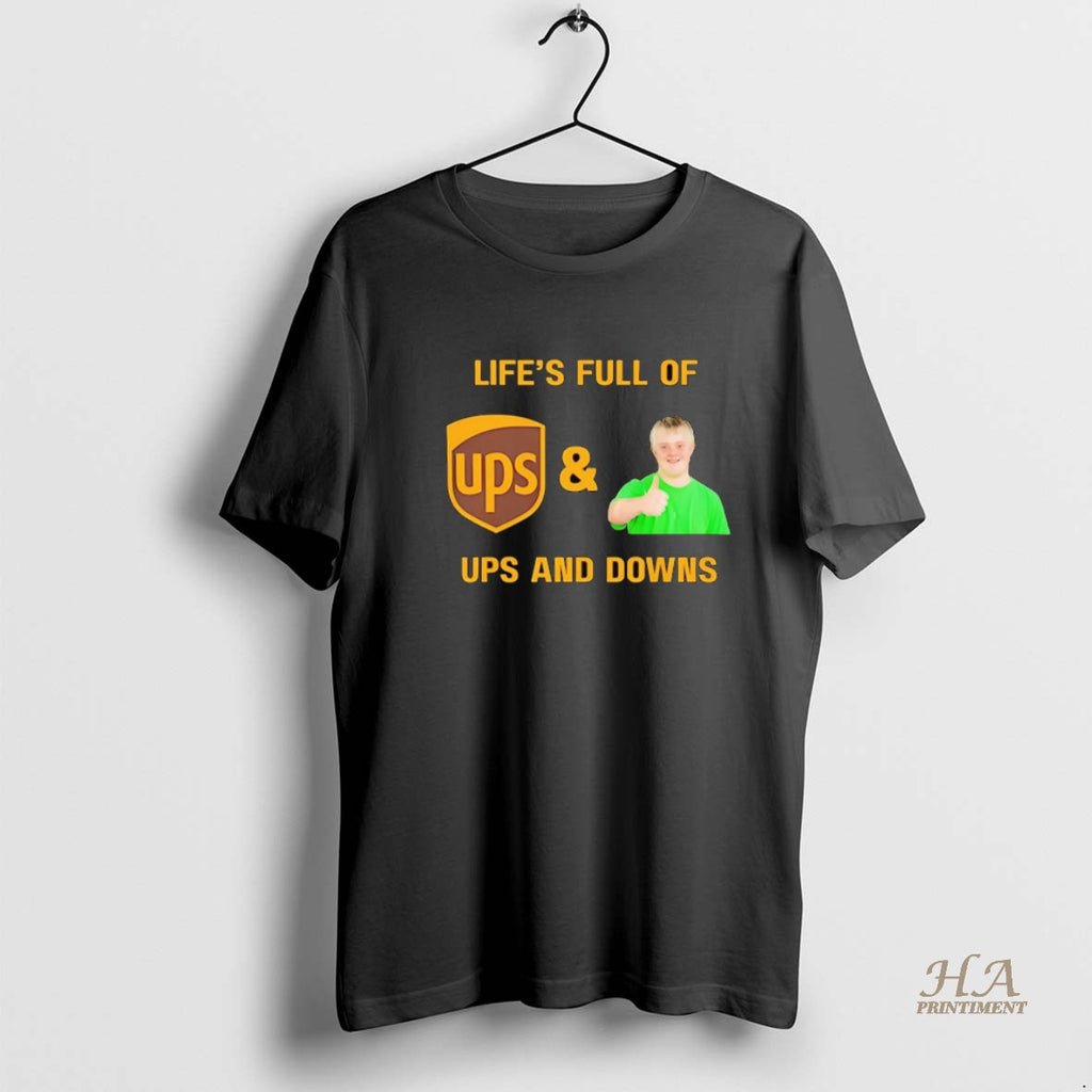 Official Lifes Full Of Ups And Downs Down Syndrome Shirt Hoodie Sweatshirt | PurePodTees.com