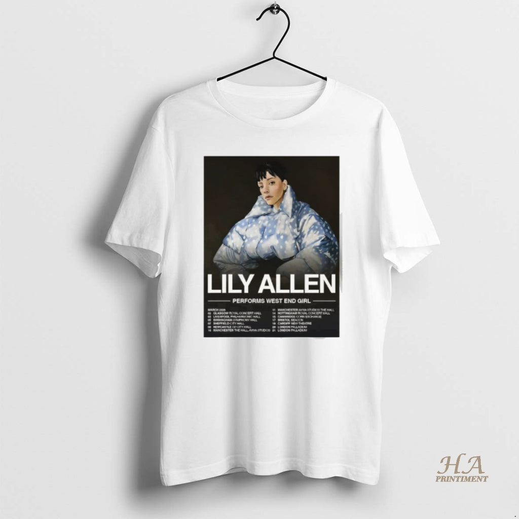 Official Lily Allen West End Girl Tour 2026 Performs West End Girl Shirt Hoodie Sweatshirt | PurePodTees.com