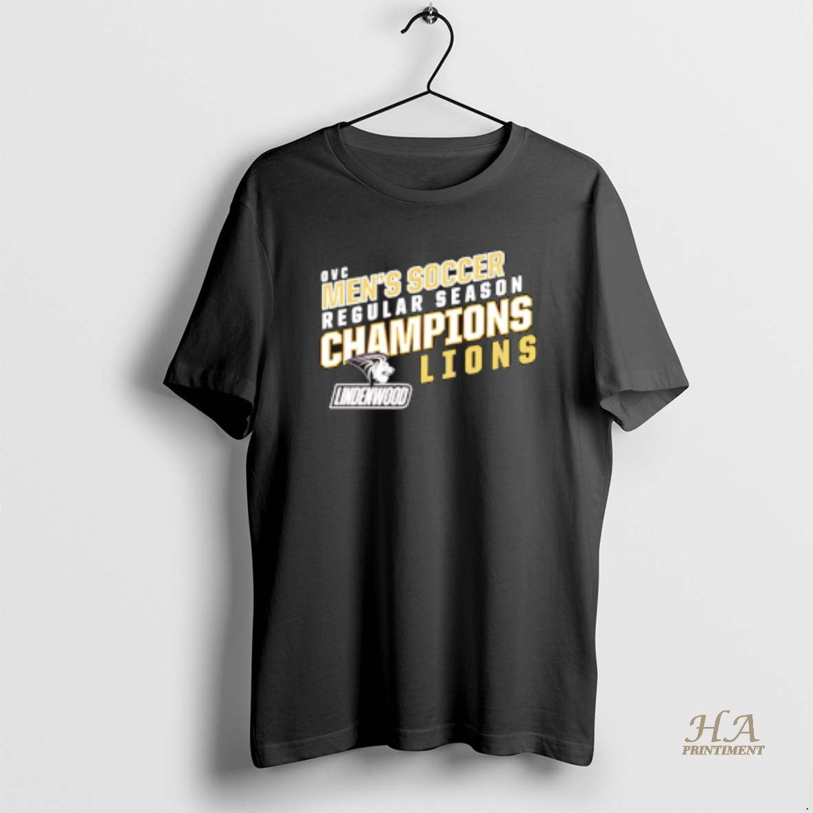 Official Lindenwood Lions 2025 Mens Soccer Ohio Valley Conference Regular Season Champions Shirt Hoodie Sweatshirt