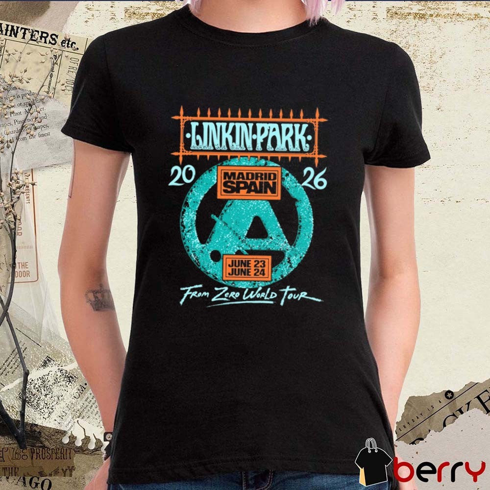 Linkin Park June 23 2026 From Zero World Tour Madrid, Spain Auditorio Miguel Ríos t-shirt