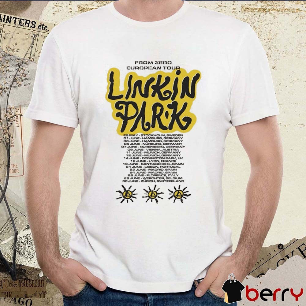 Linkin Park X Deus Ex Machina From Zero European Tour Tour Dates 2026 t-shirt