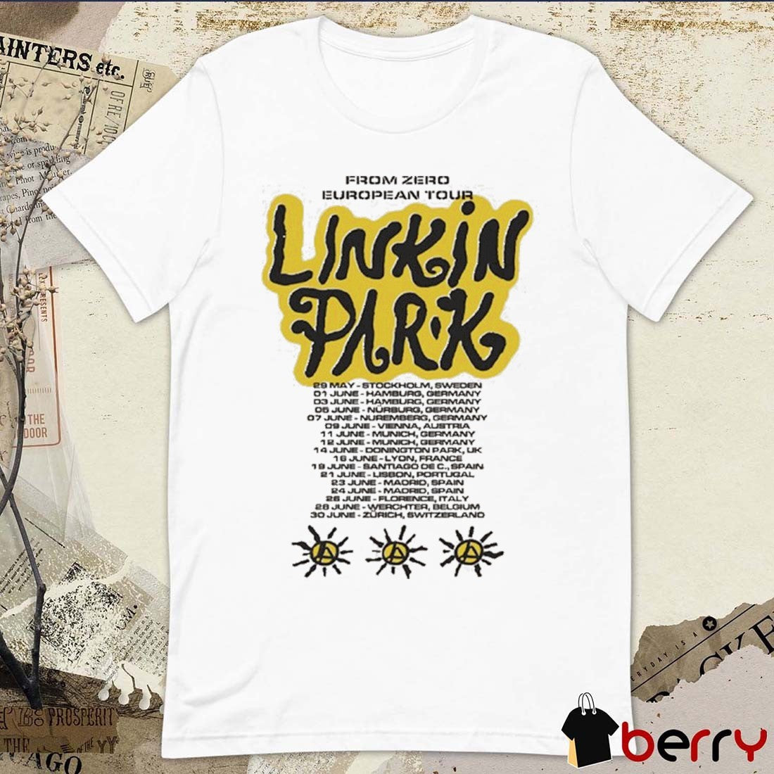 Linkin Park X Deus Ex Machina From Zero European Tour Tour Dates 2026 t-shirt