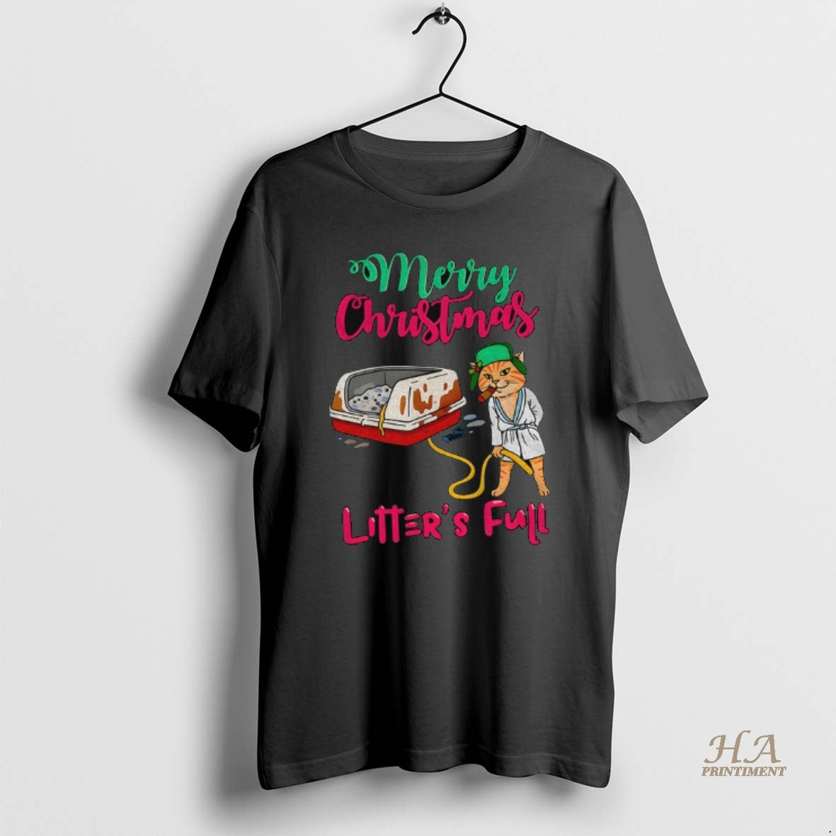Official Litters Full Christmas Cat Meme Shirt Hoodie Sweatshirt | PurePodTees.com