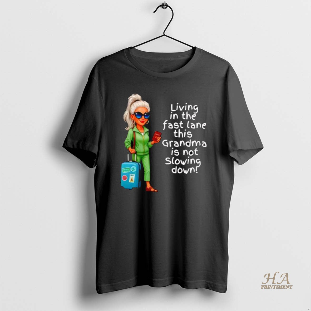 Official Living In The Fast Lane This Grandma Is Not Slowing Down Shirt Hoodie Sweatshirt | PurePodTees.com