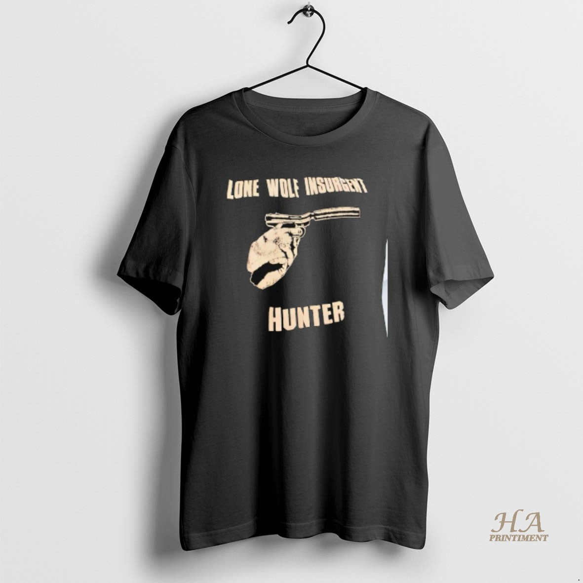 Official Lone Wolf Insurgent Hunter Hand Holding A Handgun Shirt Hoodie Sweatshirt | PurePodTees.com