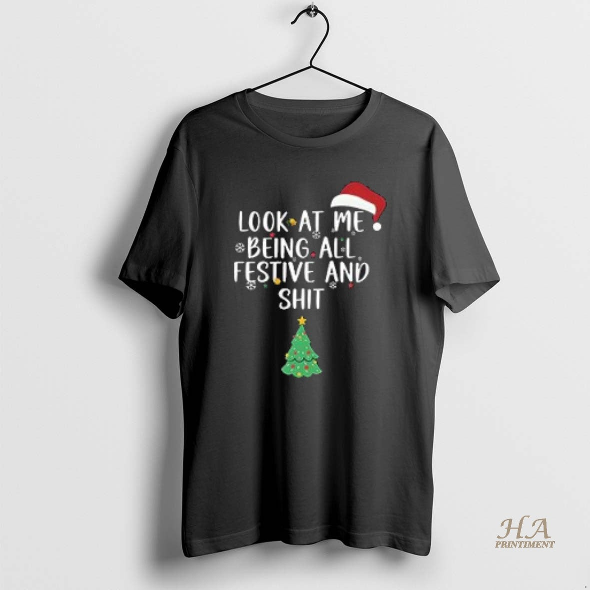 Official Look At Me Being All Festive And Shit Christmas 2025 Shirt Hoodie Sweatshirt | PurePodTees.com