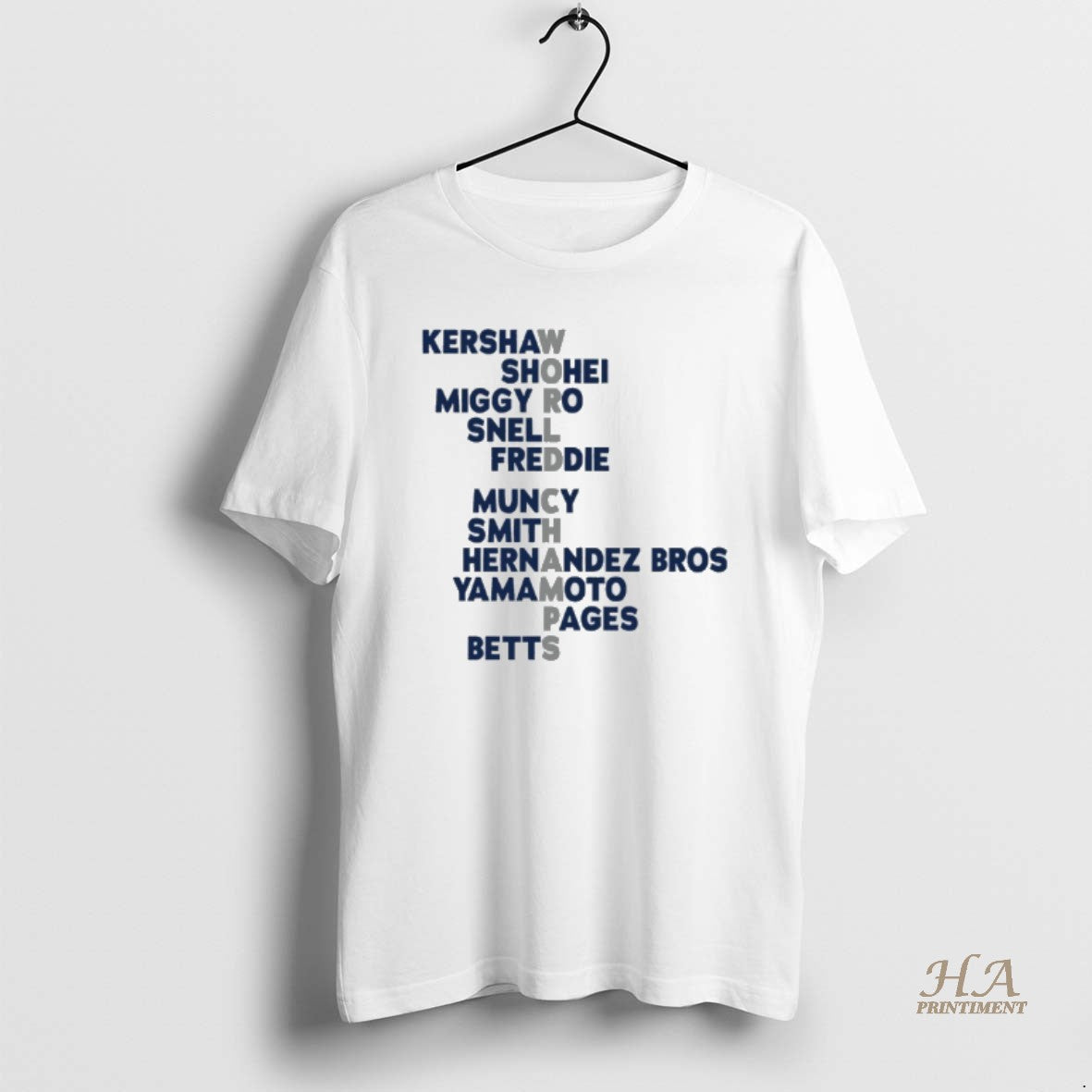 Official Los Angeles Baseball 2025 World Champs Acrostic Players Names Shirt Hoodie Sweatshirt | PurePodTees.com