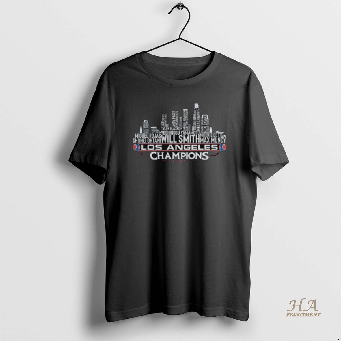 Official Los Angeles Baseball World Champions Team Series 2025 La City Skyline Shirt Hoodie Sweatshirt | PurePodTees.com