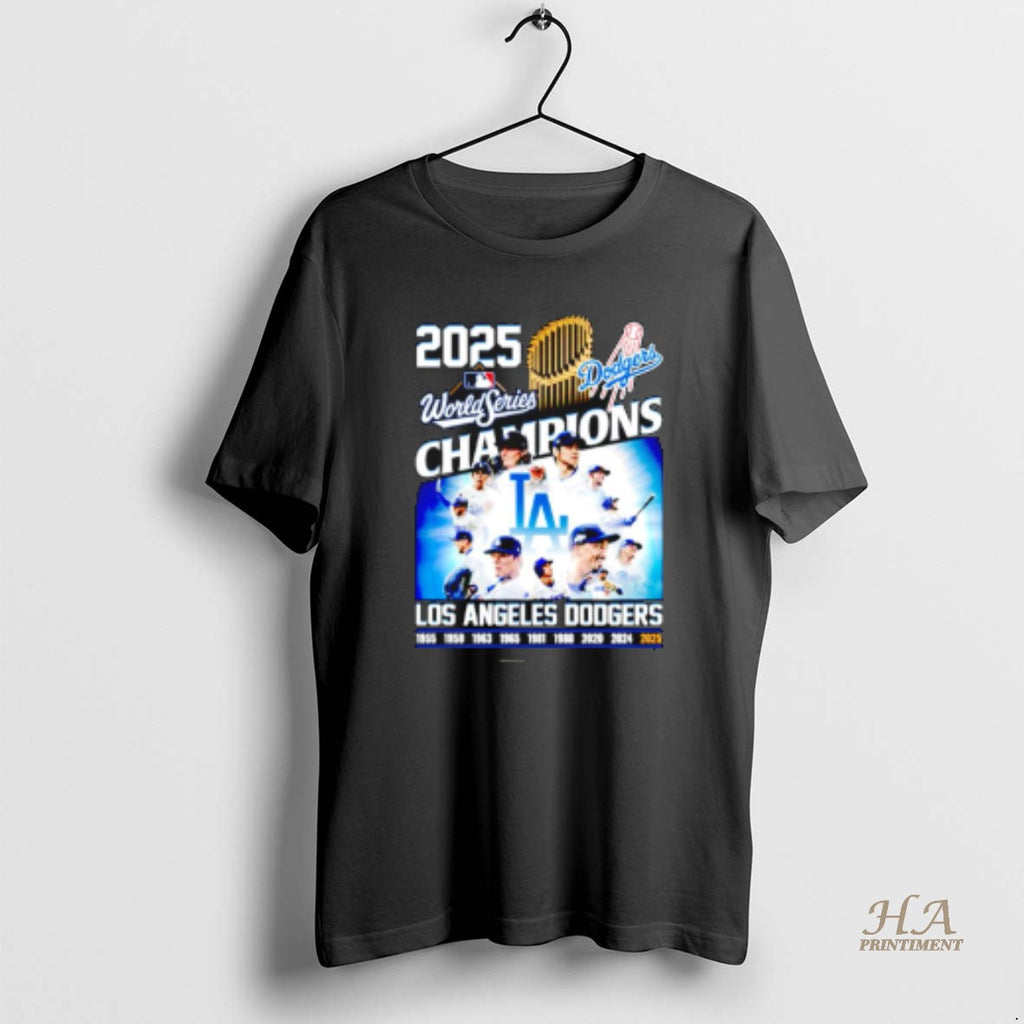 Official Los Angeles Baseball World Series Champions 2025 All Team Shirt Hoodie Sweatshirt | PurePodTees.com
