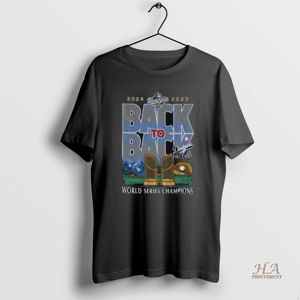 Official Los Angeles Dodgers 2024 2025 Back To Back World Series Champs Shirt Hoodie Sweatshirt | PurePodTees.com