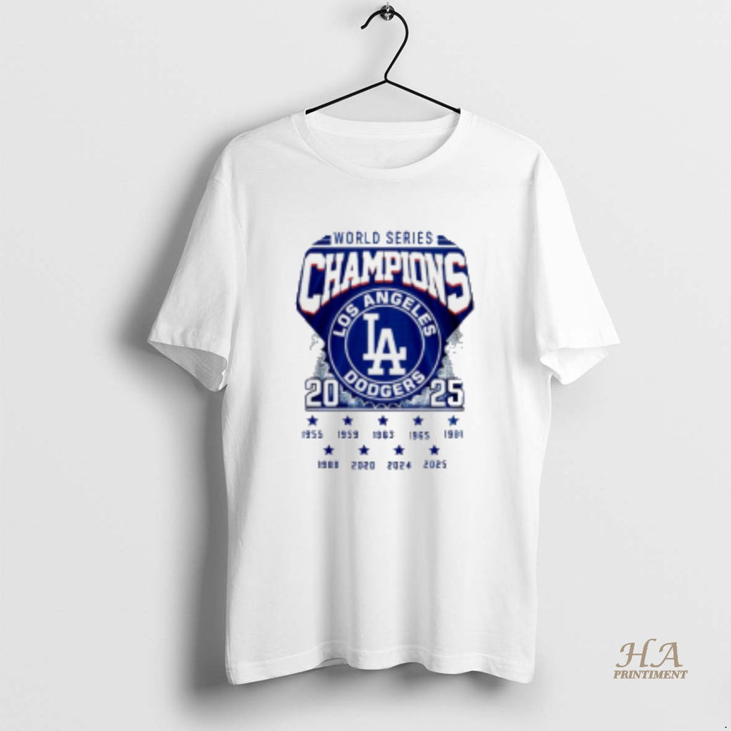 Official Los Angeles Dodgers 2025 World Series Champions 9 Time Shirt Hoodie Sweatshirt | PurePodTees.com