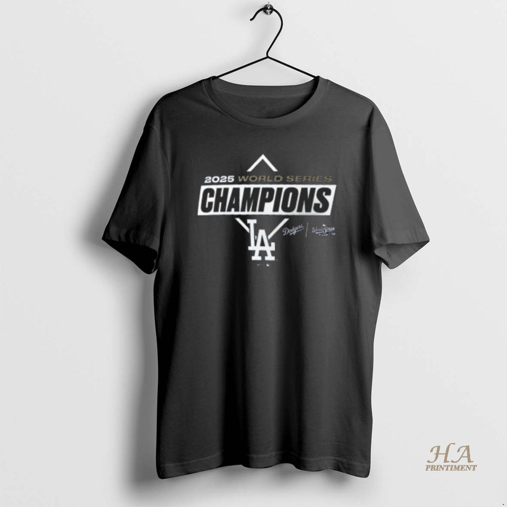 Official Los Angeles Dodgers 2025 World Series Champions Team Logo Shirt Hoodie Sweatshirt | PurePodTees.com