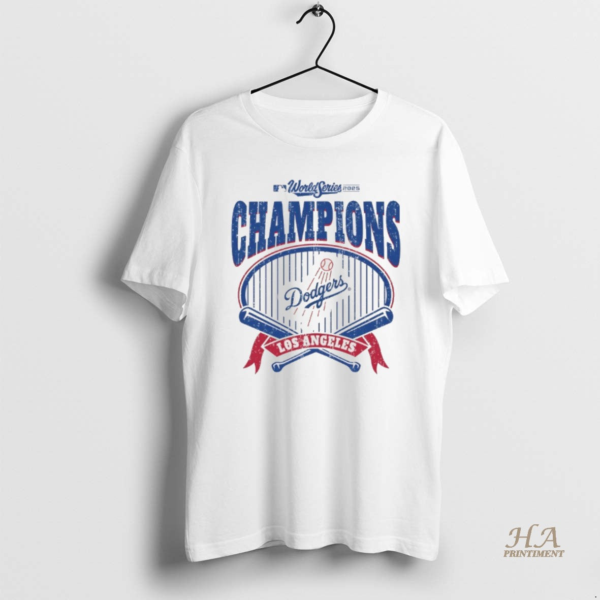 Official Los Angeles Dodgers 2025 World Series Champions Baseball Bats Crossed Shirt Hoodie Sweatshirt | PurePodTees.com