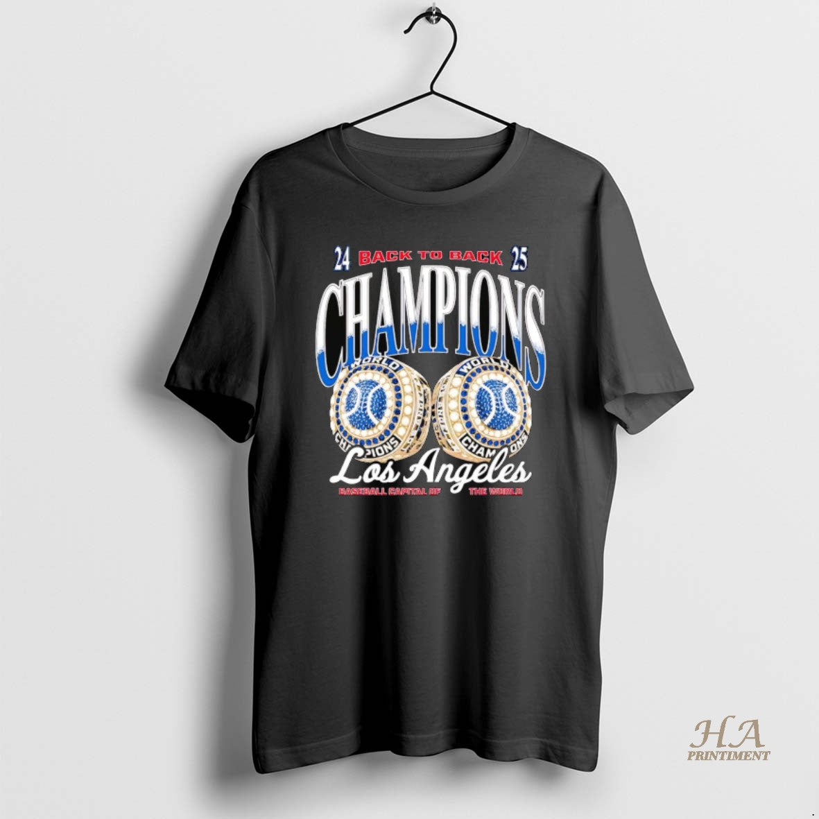 Official Los Angeles Dodgers 2025 Back To Back Champions Capital Of The World Shirt Hoodie Sweatshirt | PurePodTees.com