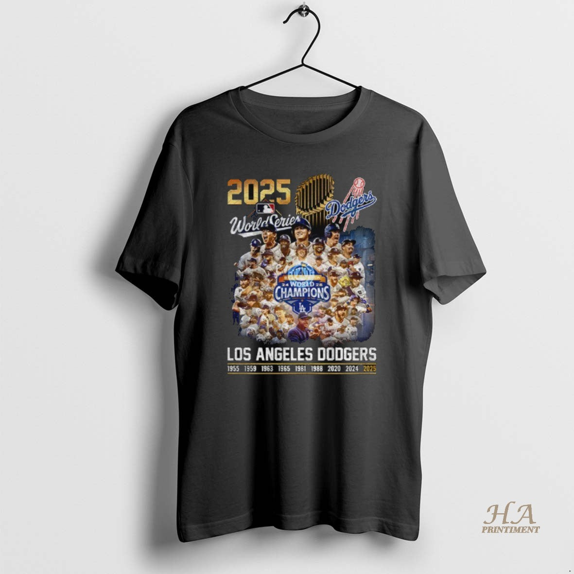 Official Los Angeles Dodgers 9x World Series 1955 2025 Legend Forevers Shirt Hoodie Sweatshirt | PurePodTees.com
