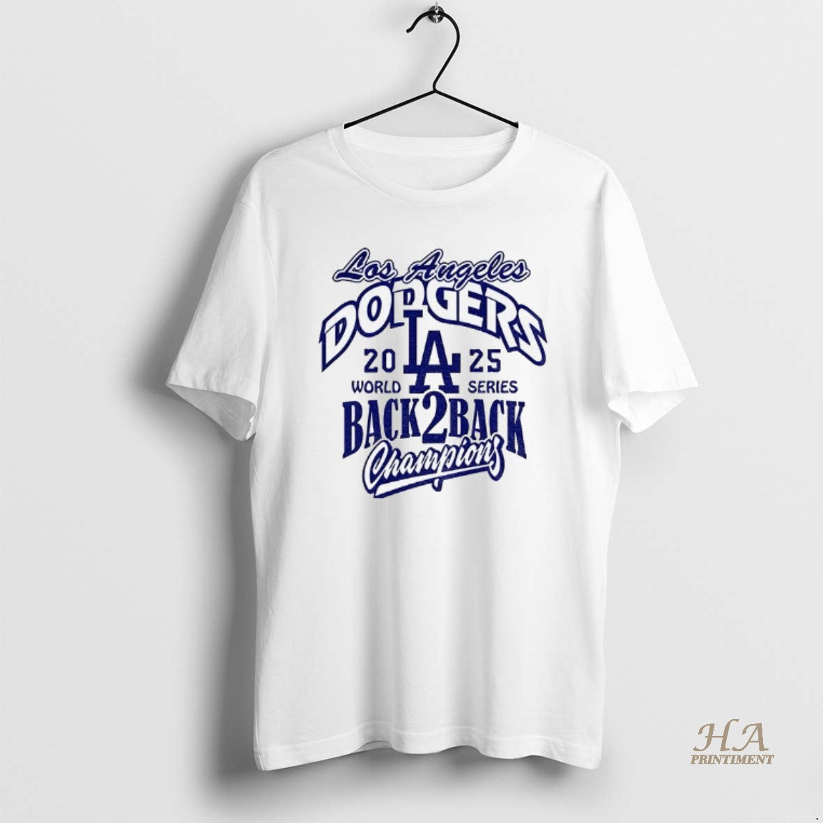 Official Los Angeles Dodgers Back 2 Back 2025 World Series Champions Mlb Logo Shirt Hoodie Sweatshirt | PurePodTees.com