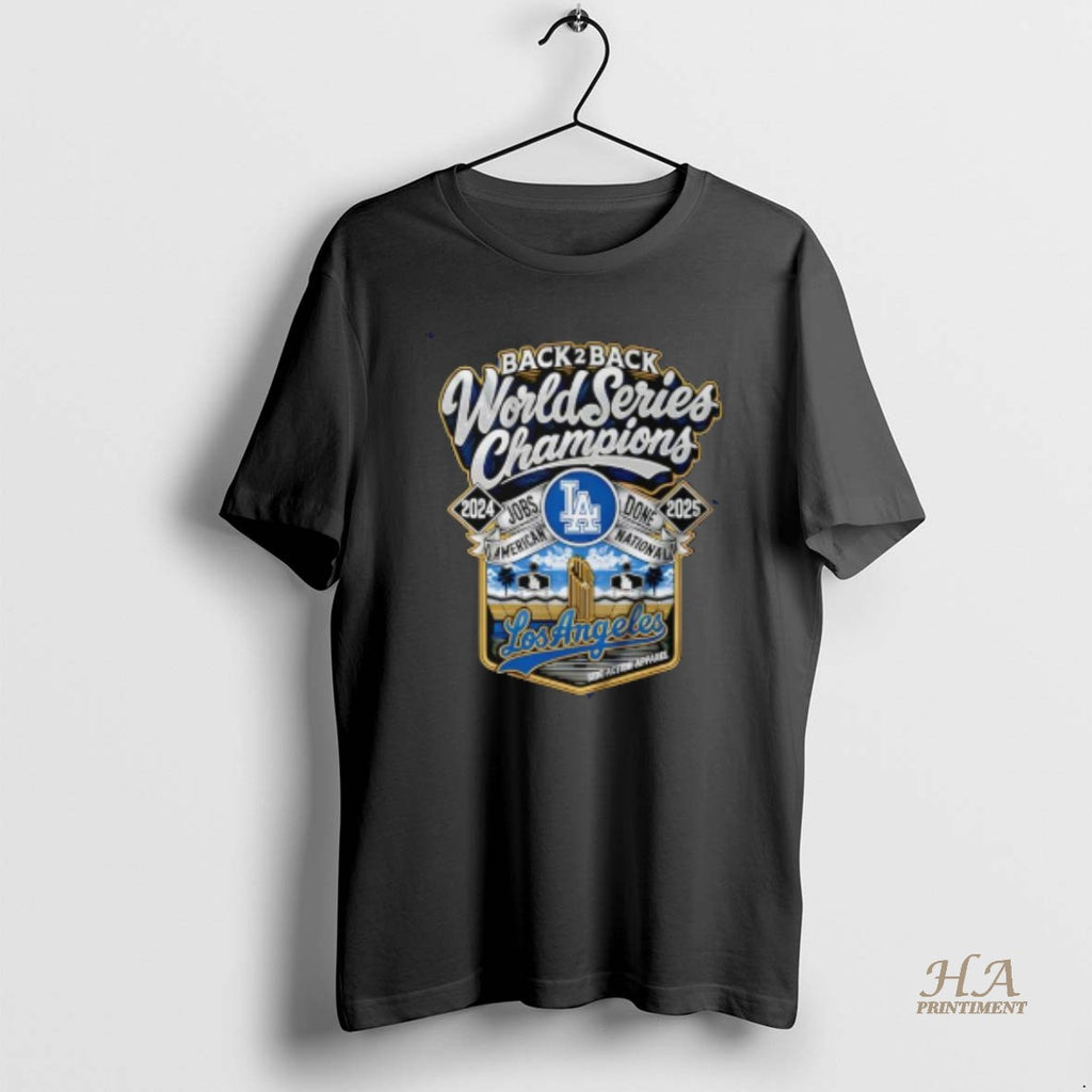 Official Los Angeles Dodgers Back 2 Back Champions Shirt Hoodie Sweatshirt | PurePodTees.com