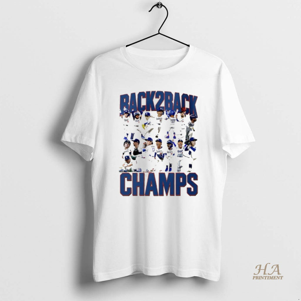 Official Los Angeles Dodgers Back2back Mini Champs Graphic Shirt Hoodie Sweatshirt | PurePodTees.com