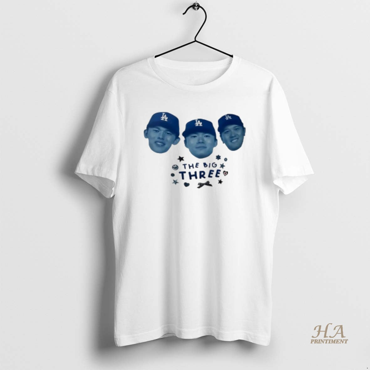Official Los Angeles Dodgers Baseball The Big Three Shirt Hoodie Sweatshirt | PurePodTees.com
