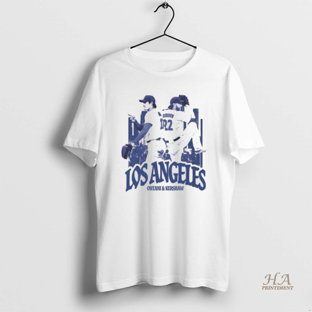 Official Los Angeles Dodgers Duo Shohei Ohtani And Clayton Kershaw Shirt Hoodie Sweatshirt | PurePodTees.com
