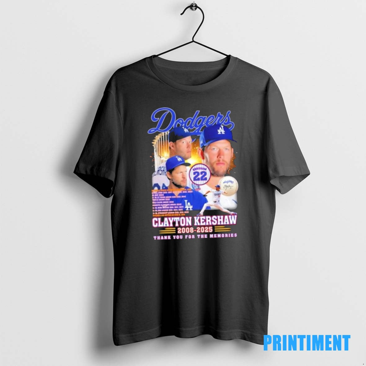 Official Los Angeles Dodgers Forever 22 Clayton Kershaw 2008 2025 Thank You For The Memories Shirt Hoodie Sweatshirt