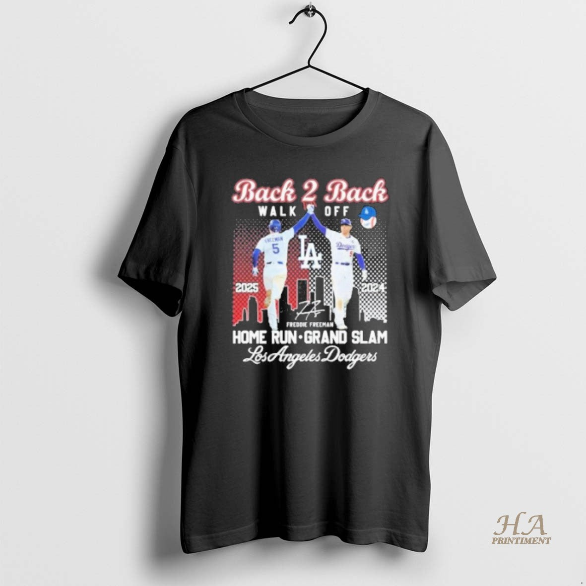 Official Los Angeles Dodgers Freddie Freeman Back To Back Walk Off Home Run Grand Slam Shirt Hoodie Sweatshirt