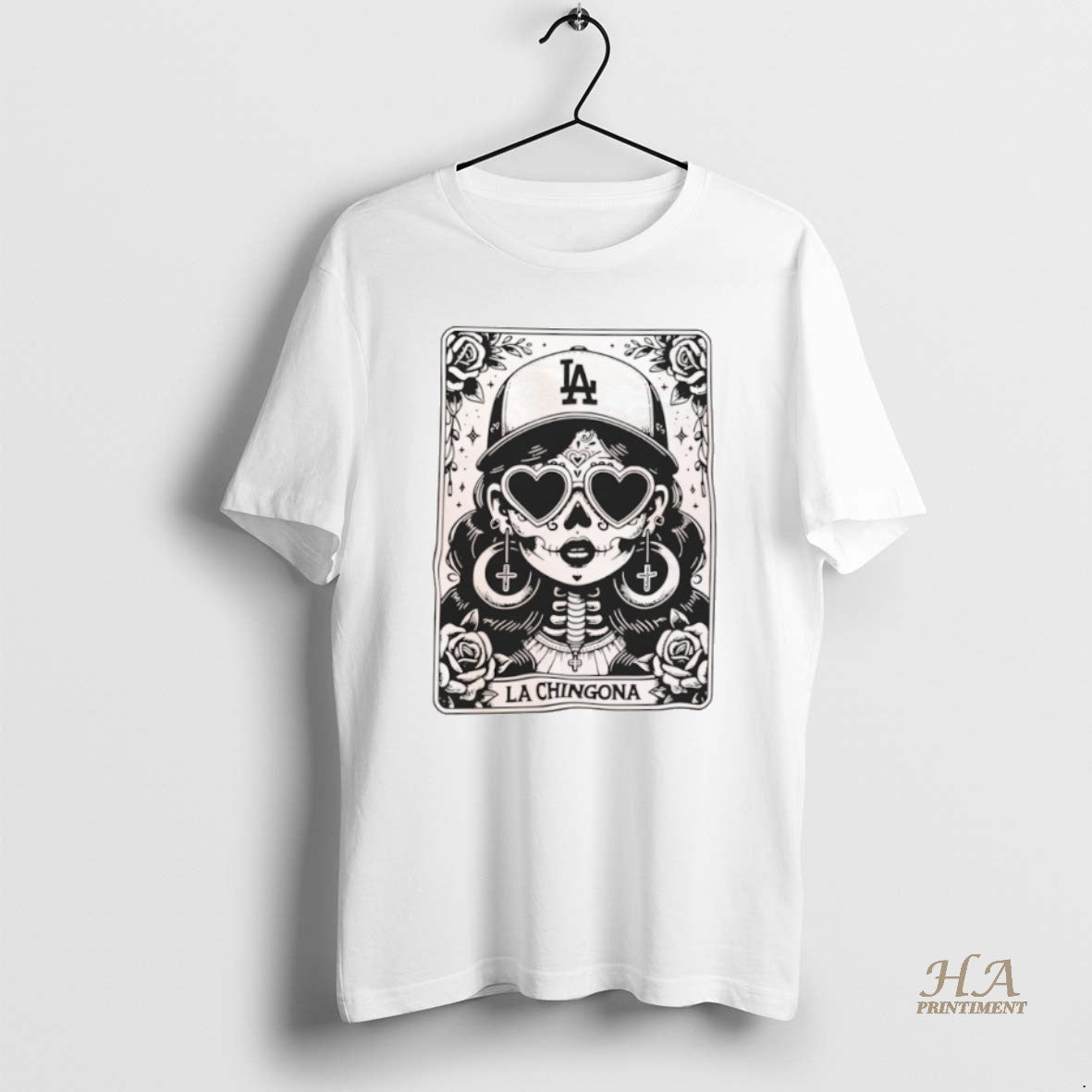 Official Los Angeles Dodgers La Chingona Tarot Card Shirt Hoodie Sweatshirt | PurePodTees.com