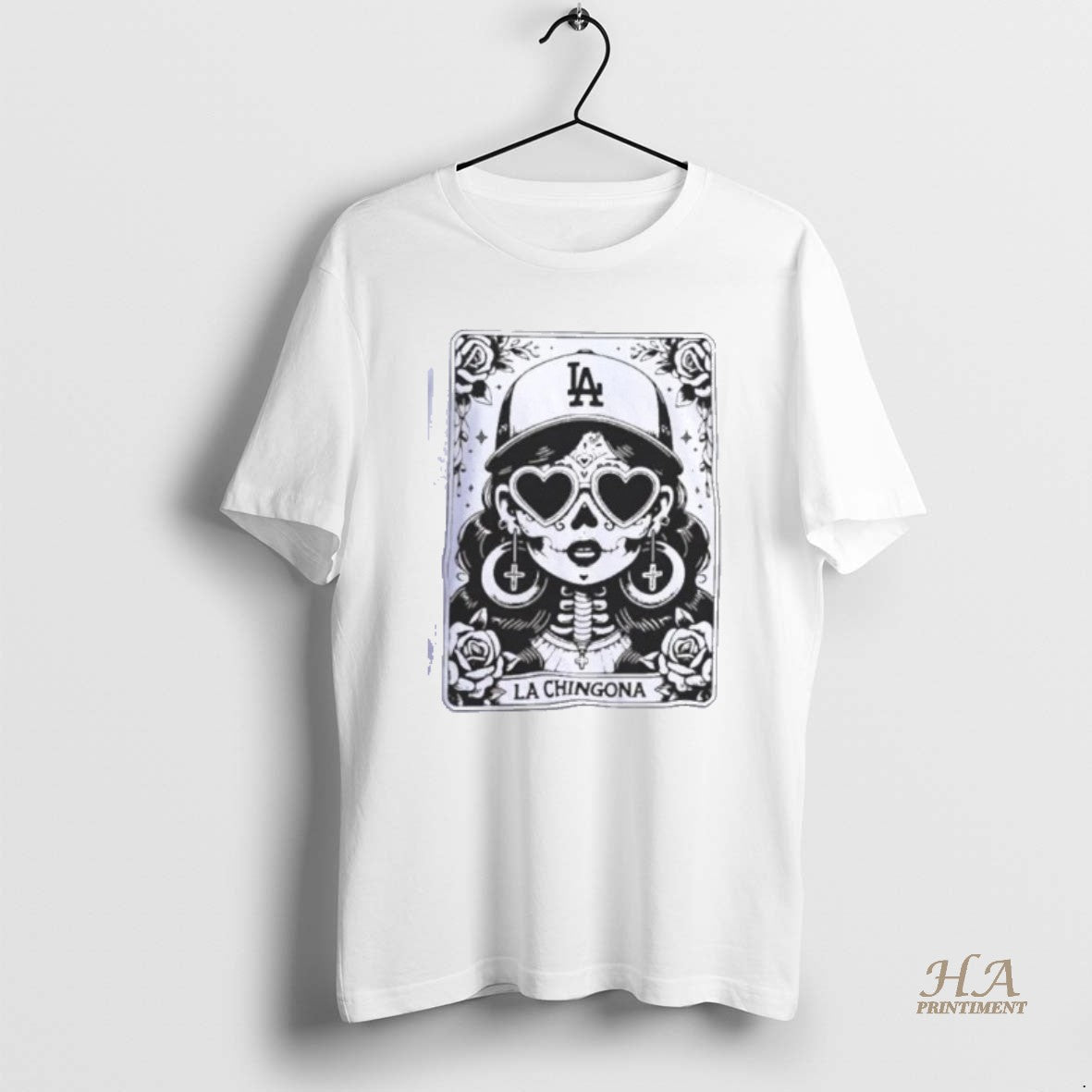 Official Los Angeles Dodgers La Chingona Tarot Card Shirts Hoodie Sweatshirt | PurePodTees.com