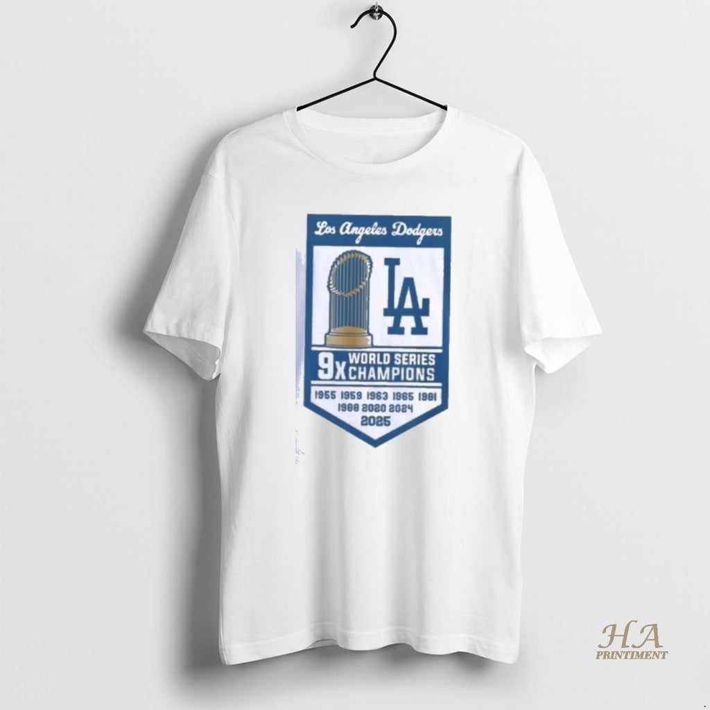 Official Los Angeles Dodgers Mlb 9x World Series Champions 1955 2025 Shirts Hoodie Sweatshirt | PurePodTees.com