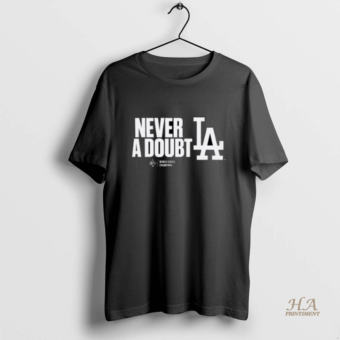 Official Los Angeles Dodgers Never A Doubt Shirt Hoodie Sweatshirt | PurePodTees.com