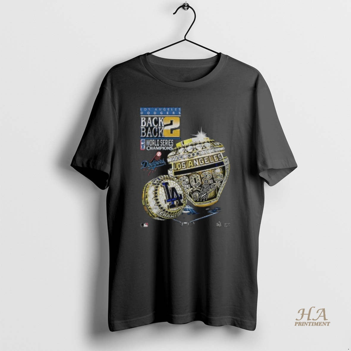 Official Los Angeles Dodgers Rings Back 2 Back World Series Champions Logo 2025 Shirt Hoodie Sweatshirt | PurePodTees.com