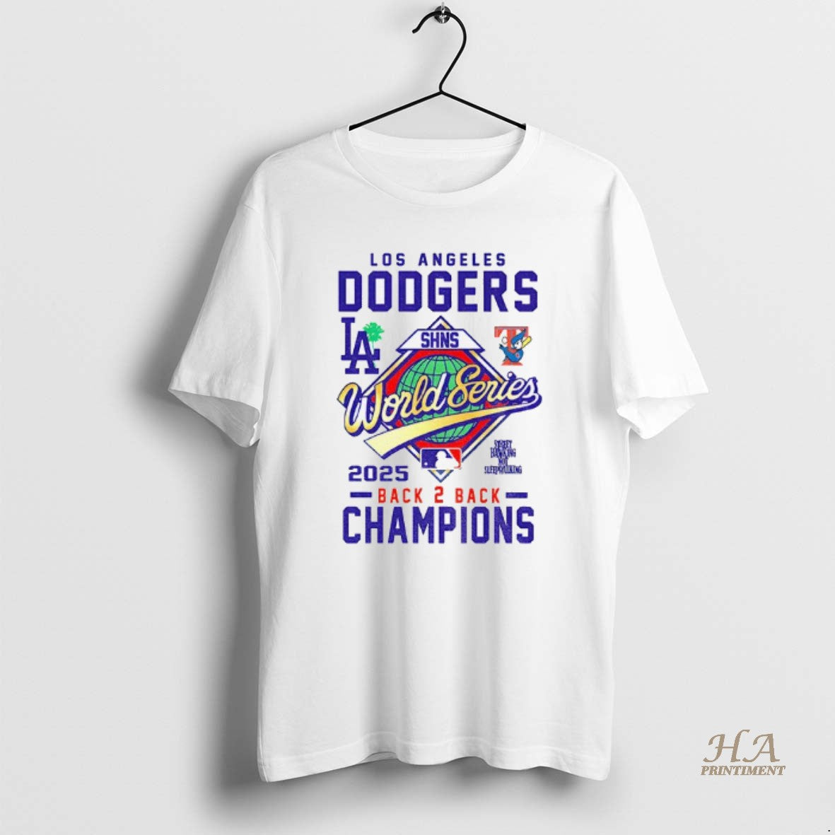 Official Los Angeles Dodgers Shns World Series Mlb Back 2 Back Champions Logo Shirt Hoodie Sweatshirt | PurePodTees.com