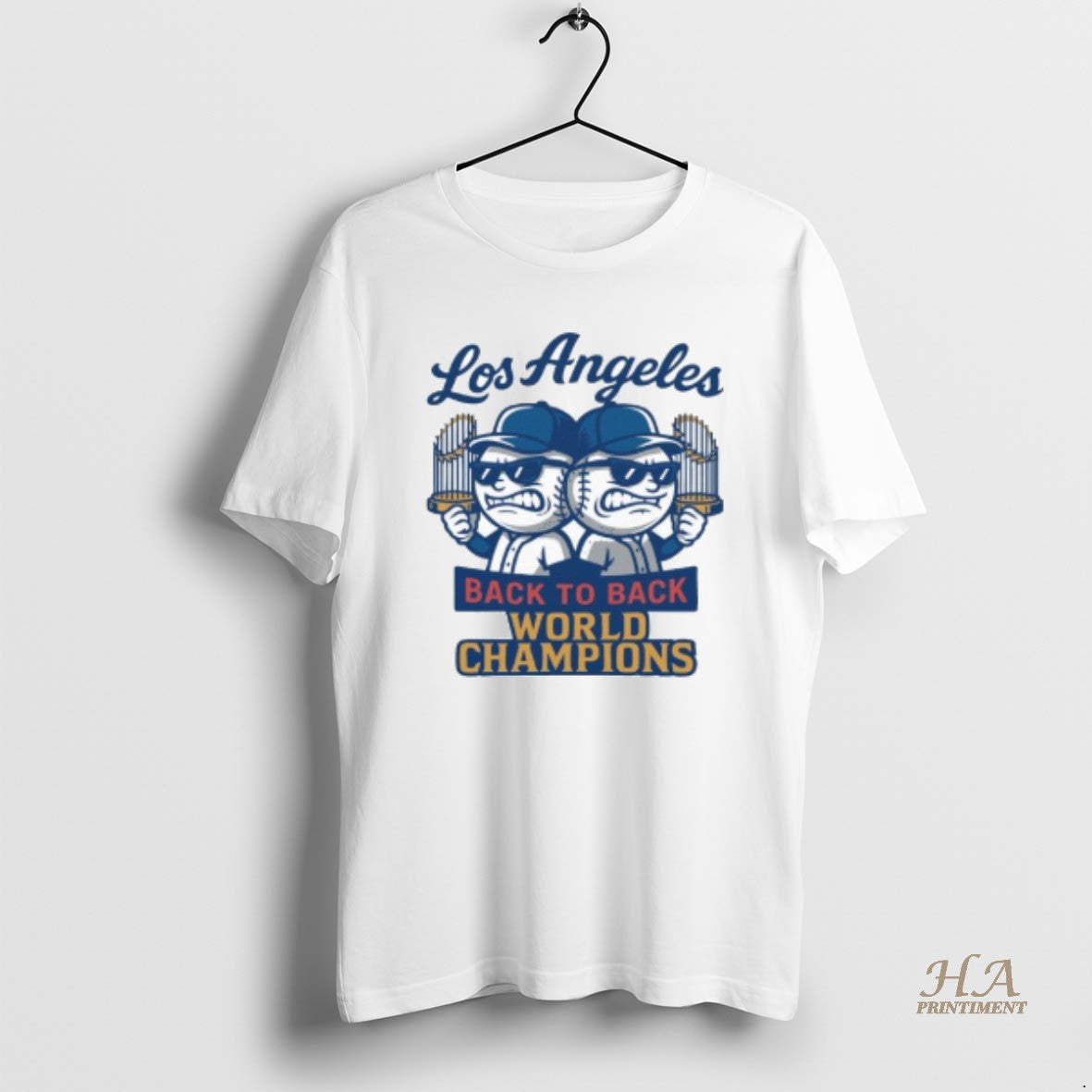 Official Los Angeles Dodgers Sticker Back To Back World Champions Shirt Hoodie Sweatshirt | PurePodTees.com